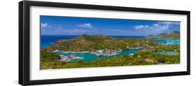 Caribbean, Antigua, English Harbour from Shirley Heights-Alan Copson-Framed Photographic Print