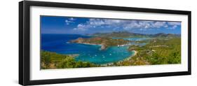 Caribbean, Antigua, English Harbour from Shirley Heights-Alan Copson-Framed Photographic Print