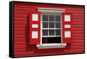 Caribbean, Antigua, St. John'S, Heritage Quay, Traditional Shutters-Alan Copson-Framed Stretched Canvas