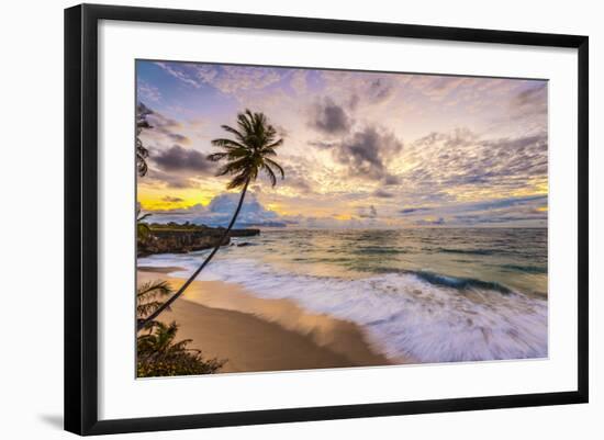 Caribbean, Barbados, Bottom Bay, Bottom Bay Beach-Alan Copson-Framed Photographic Print