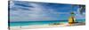 Caribbean, Barbados, Oistins, Miami Beach or Enterprise Beach, Lifeguard Lookout-Alan Copson-Stretched Canvas