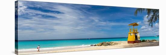 Caribbean, Barbados, Oistins, Miami Beach or Enterprise Beach, Lifeguard Lookout-Alan Copson-Stretched Canvas
