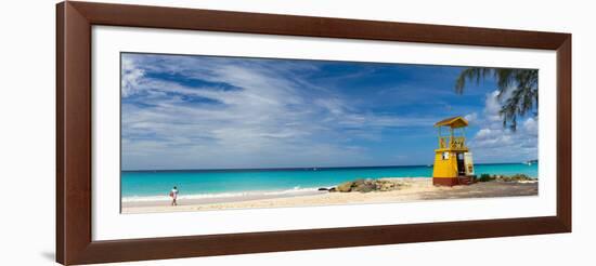 Caribbean, Barbados, Oistins, Miami Beach or Enterprise Beach, Lifeguard Lookout-Alan Copson-Framed Photographic Print