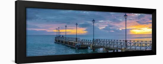 Caribbean, Barbados, Speightstown at Sunset-Alan Copson-Framed Photographic Print