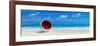 Caribbean Beach& Designer Seat-null-Framed Art Print