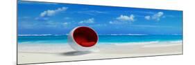 Caribbean Beach& Designer Seat-null-Mounted Art Print