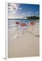 Caribbean Beach With Pink Flamingos, Aruba-George Oze-Framed Premium Photographic Print