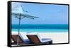 Caribbean Beach-noblige-Framed Stretched Canvas