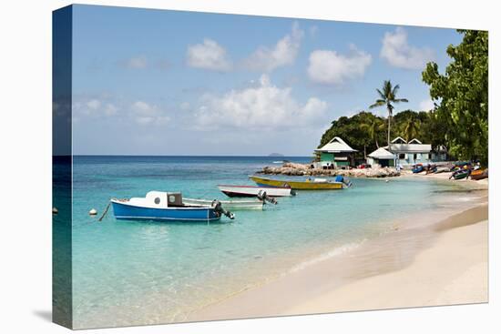 Caribbean Boats I-Karyn Millet-Stretched Canvas