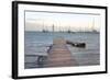 Caribbean, British Virgin Islands, Anegada. Dock and Lobster Pots-Kevin Oke-Framed Photographic Print