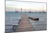 Caribbean, British Virgin Islands, Anegada. Dock and Lobster Pots-Kevin Oke-Mounted Photographic Print