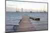 Caribbean, British Virgin Islands, Anegada. Dock and Lobster Pots-Kevin Oke-Mounted Photographic Print