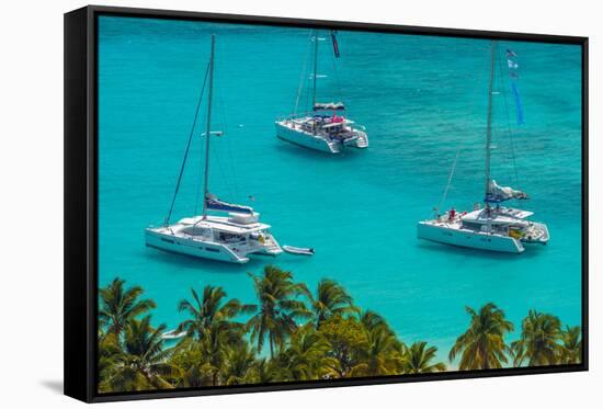 Caribbean, British Virgin Islands, Jost Van Dyke, White Bay-Alan Copson-Framed Stretched Canvas