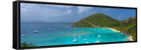 Caribbean, British Virgin Islands, Jost Van Dyke, White Bay-Alan Copson-Framed Stretched Canvas