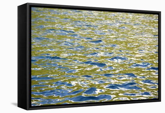 Caribbean, British Virgin Islands, Peter Island. Water Patterns-Kevin Oke-Framed Stretched Canvas