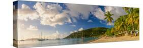 Caribbean, British Virgin Islands, Tortola, Cane Garden Bay, Cane Garden Bay Beach-Alan Copson-Stretched Canvas