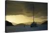 Caribbean, British Virgin Islands, Tortola. Catamaran at Soper's Hole-Kevin Oke-Stretched Canvas