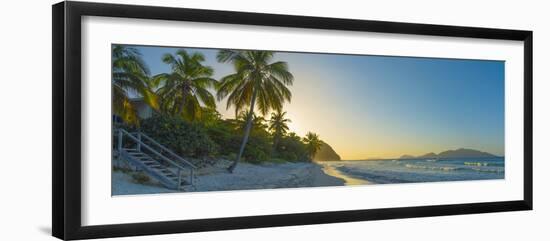 Caribbean, British Virgin Islands, Tortola, Long Bay, Long Bay Beach-Alan Copson-Framed Photographic Print