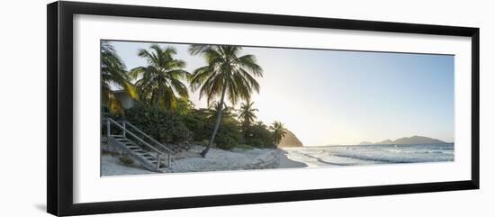 Caribbean, British Virgin Islands, Tortola, Long Bay, Long Bay Beach-Alan Copson-Framed Photographic Print