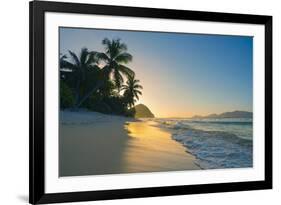 Caribbean, British Virgin Islands, Tortola, Long Bay, Long Bay Beach-Alan Copson-Framed Photographic Print