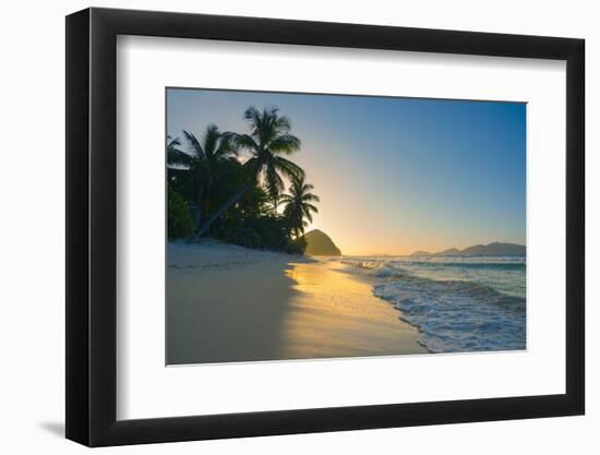 Caribbean, British Virgin Islands, Tortola, Long Bay, Long Bay Beach-Alan Copson-Framed Photographic Print