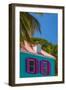 Caribbean, British Virgin Islands, Tortola, Sopers Hole, Traditional Shuttered Windows-Alan Copson-Framed Photographic Print