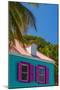 Caribbean, British Virgin Islands, Tortola, Sopers Hole, Traditional Shuttered Windows-Alan Copson-Mounted Photographic Print