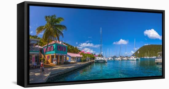 Caribbean, British Virgin Islands, Tortola, Sopers Hole-Alan Copson-Framed Stretched Canvas