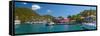 Caribbean, British Virgin Islands, Tortola, Sopers Hole-Alan Copson-Framed Stretched Canvas