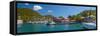 Caribbean, British Virgin Islands, Tortola, Sopers Hole-Alan Copson-Framed Stretched Canvas