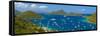 Caribbean, British Virgin Islands, Tortola, Sopers Hole-Alan Copson-Framed Stretched Canvas