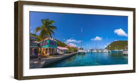 Caribbean, British Virgin Islands, Tortola, Sopers Hole-Alan Copson-Framed Photographic Print