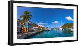 Caribbean, British Virgin Islands, Tortola, Sopers Hole-Alan Copson-Framed Photographic Print