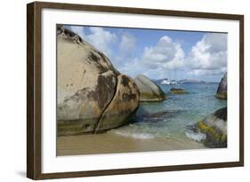 Caribbean, British Virgin Islands, Virgin Gorda. Rocks in Spring Bay-Kevin Oke-Framed Photographic Print