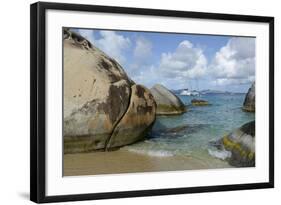 Caribbean, British Virgin Islands, Virgin Gorda. Rocks in Spring Bay-Kevin Oke-Framed Photographic Print