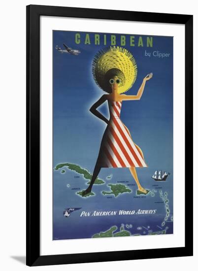 Caribbean by Clipper-null-Framed Giclee Print