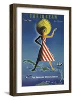 Caribbean by Clipper-null-Framed Premium Giclee Print
