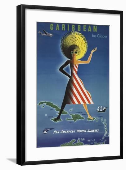 Caribbean by Clipper-null-Framed Giclee Print