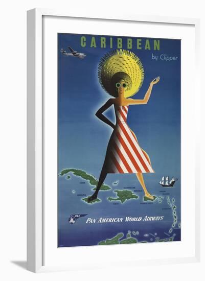 Caribbean by Clipper-null-Framed Giclee Print