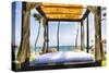 Caribbean Cabana, Puerto Rico-George Oze-Stretched Canvas