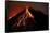 Caribbean, Costa Rica. Mt. Arenal erupting with molten lava-Jaynes Gallery-Framed Stretched Canvas