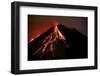 Caribbean, Costa Rica. Mt. Arenal erupting with molten lava-Jaynes Gallery-Framed Photographic Print