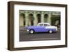 Caribbean, Cuba, Havana. Vintage Cars Along Havana's Old City Center-Emily Wilson-Framed Photographic Print