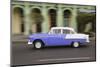 Caribbean, Cuba, Havana. Vintage Cars Along Havana's Old City Center-Emily Wilson-Mounted Photographic Print