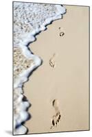 Caribbean, Dominican Republic, La Altagracia Province, Punta Cana, Bavaro, Footprints in the Sand-Alex Robinson-Mounted Photographic Print