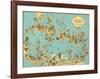 Caribbean Map: Sunshine and Happiness-The Vintage Collection-Framed Premium Giclee Print