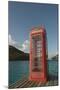 Caribbean, Marina Cay. Pusser's Red Box English Telephone-Kevin Oke-Mounted Photographic Print