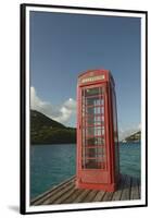 Caribbean, Marina Cay. Pusser's Red Box English Telephone-Kevin Oke-Framed Premium Photographic Print