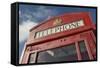 Caribbean, Marina Cay. Pusser's Red Box English Telephone-Kevin Oke-Framed Stretched Canvas