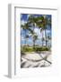 Caribbean, Netherland Antilles, Aruba, Hammock on Palm beach-Jane Sweeney-Framed Photographic Print